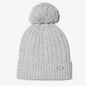 Pom-Pom Knit Beanie Hat